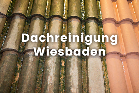 Faszinierender Unterschied vor und nach der Dachreinigung in Wiesbaden